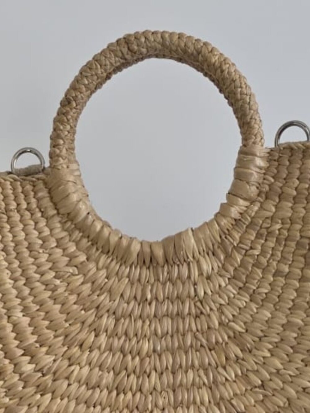 SEA&GRASS Structured Straw Bag Woven Tote Boho Summer Beach Lined - Picture 10 of 13